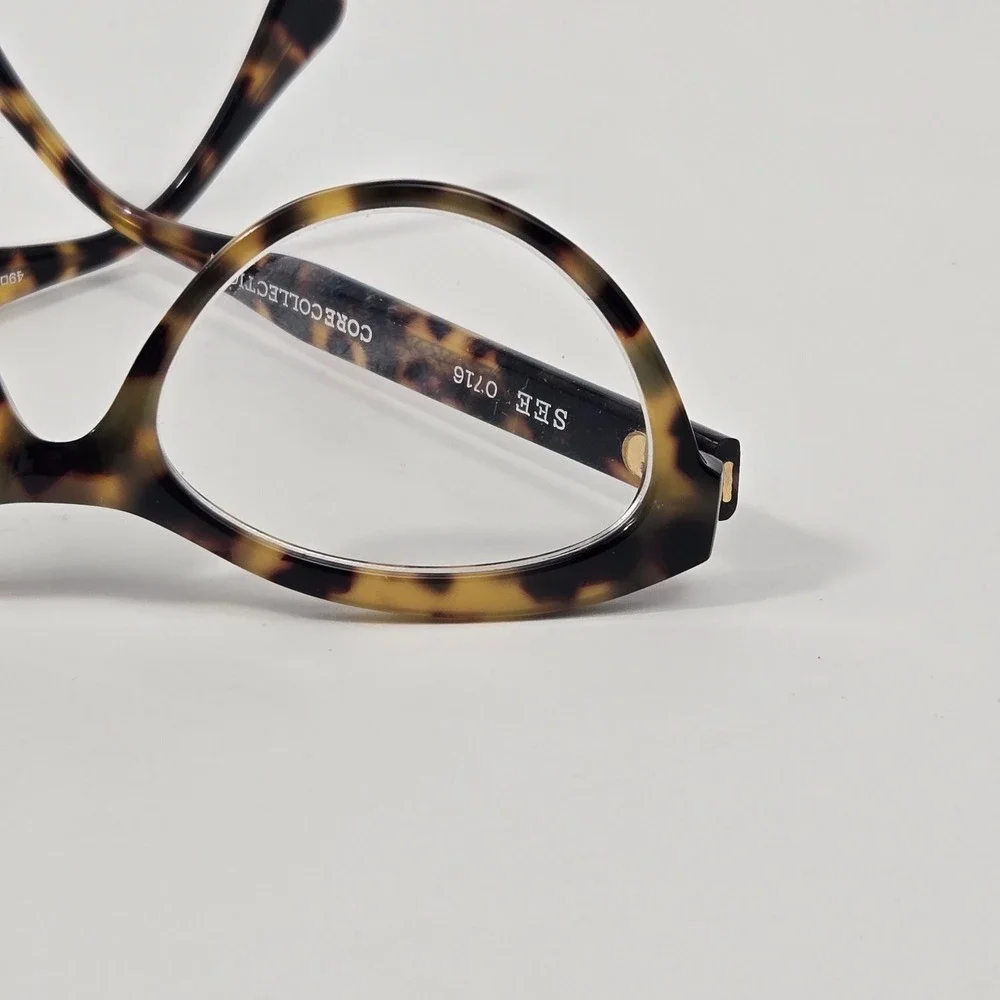 SEE 0716 Core Collection Tortoise Cat Eye Eyeglass Frames Made in Italy C102
